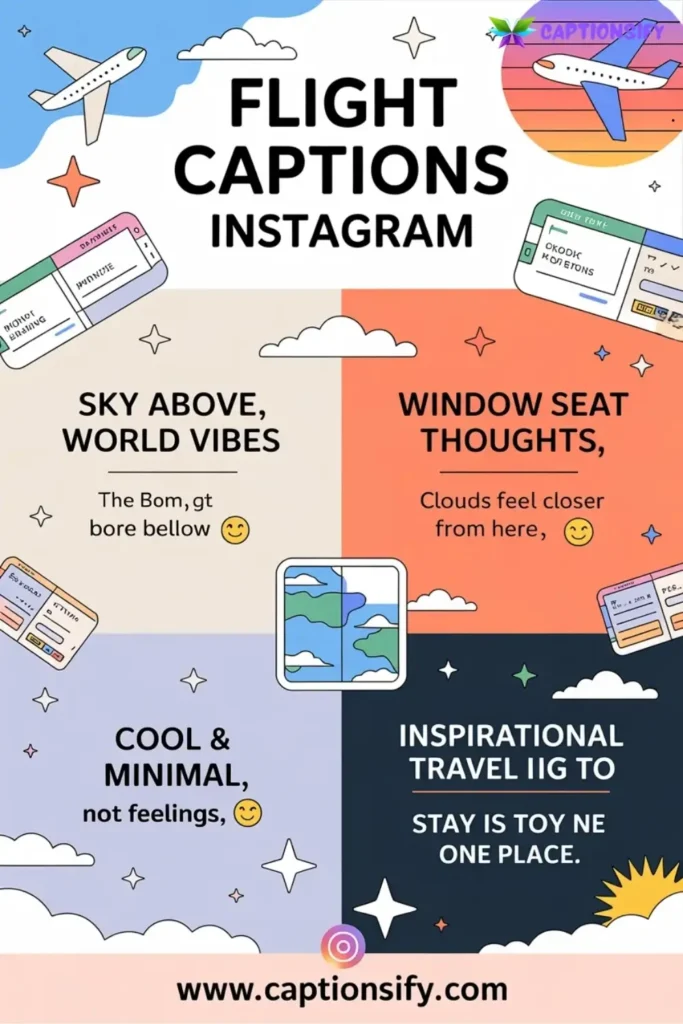 Fun Flight Captions for Instagram