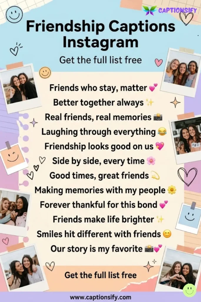 Fun Friendship Captions for Instagram