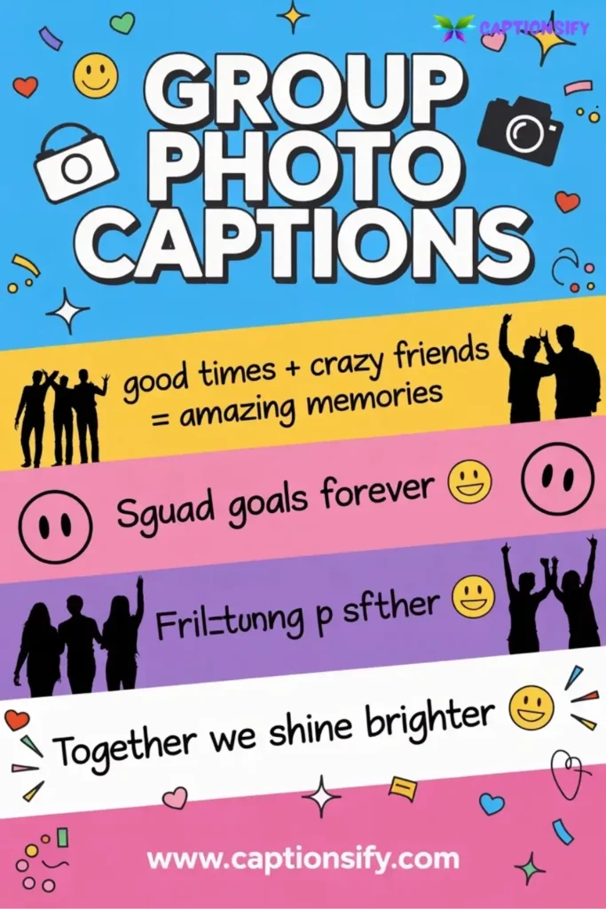 Fun Group Photo Captions for Instagram