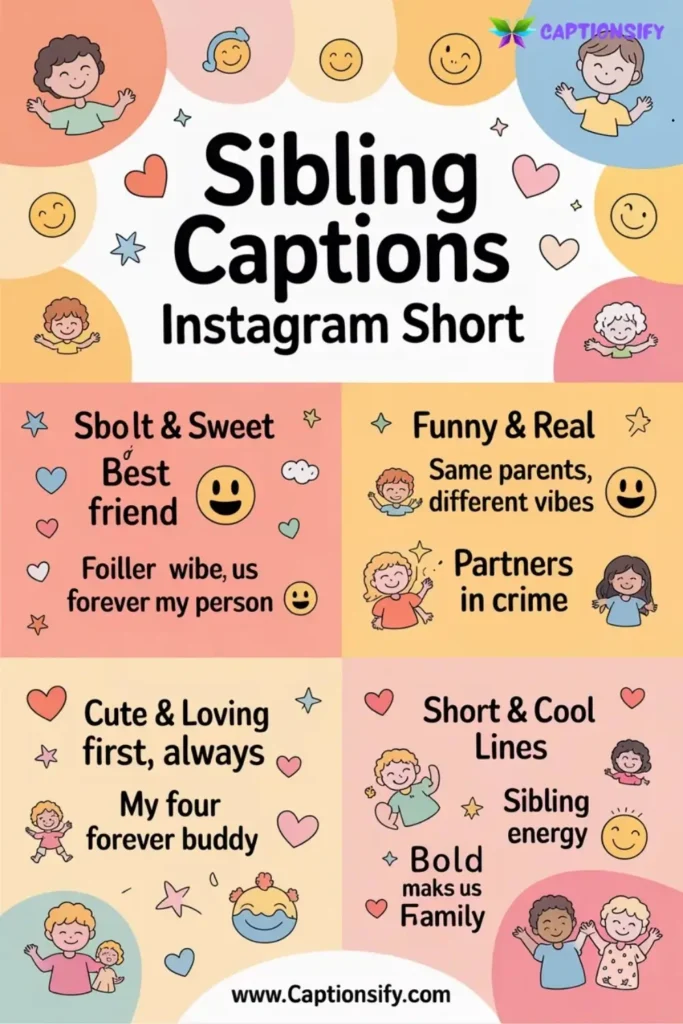 Funny Sibling Captions for Instagram