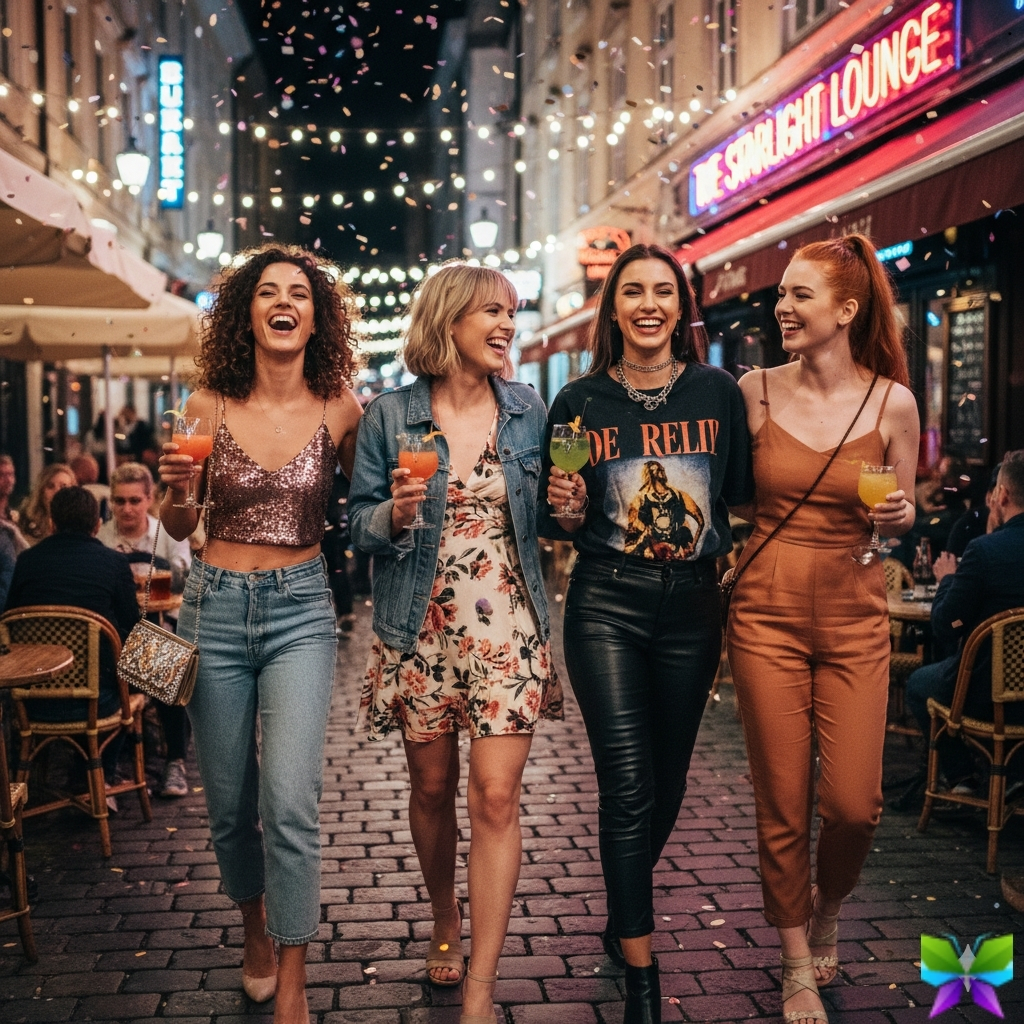 Girls Night Out Captions