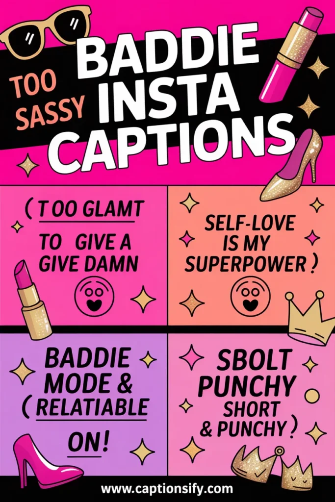 Sassy Baddie Captions For Instagram That Pop