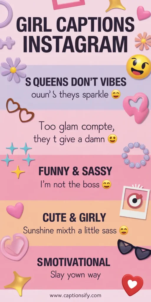 Short And Sweet Captions For Instagram Girls