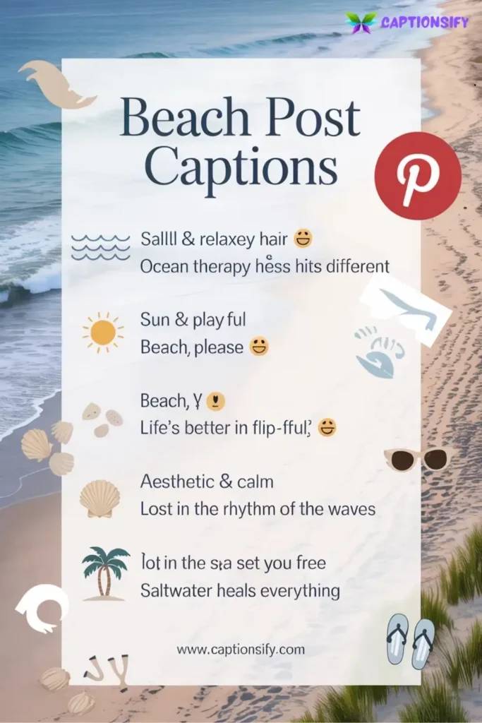 Short Beach Captions for Instagram