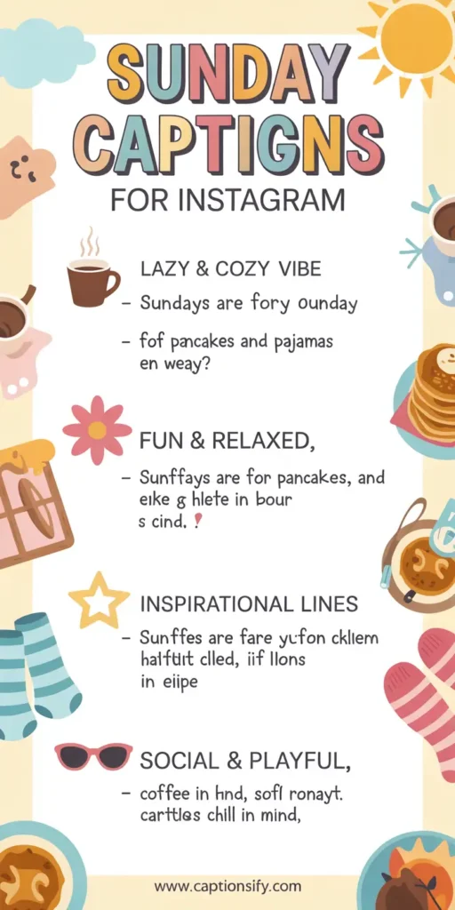 Short Sunday Captions For Instagram