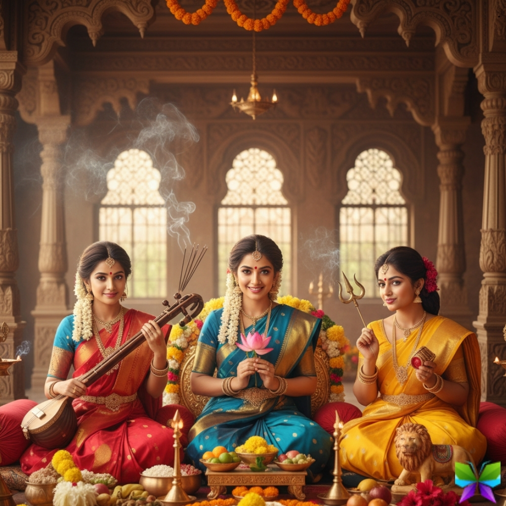 200+ Tridevi Puja Captions for Instagram to Celebrate Divine Feminine Energy 18 Tridevi Puja Captions for Instagram