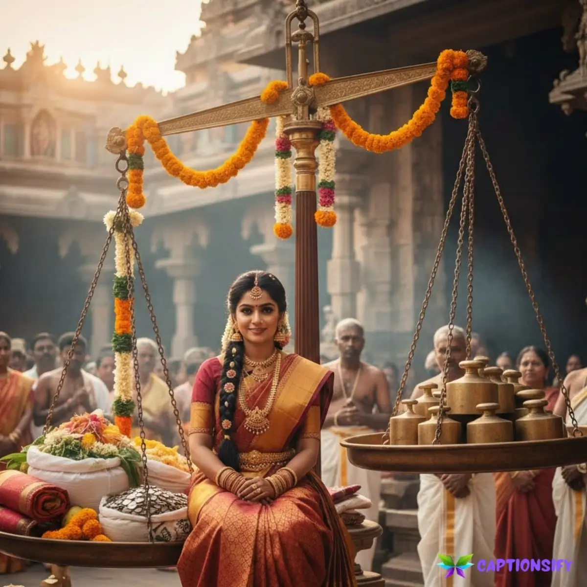 123 Top Tulabharam Puja Captions for Instagram to Celebrate Tradition and Devotion