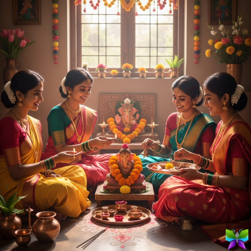 Maharashtrian Puja Captions for Instagram Maharashtrian Puja Captions for Instagram