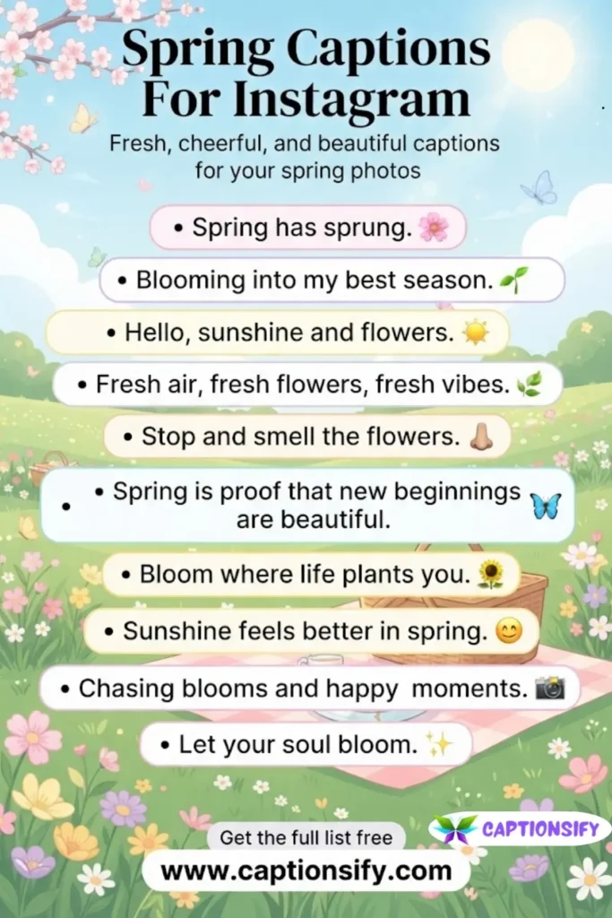 Fun and Playful Spring Captions for Your Photos